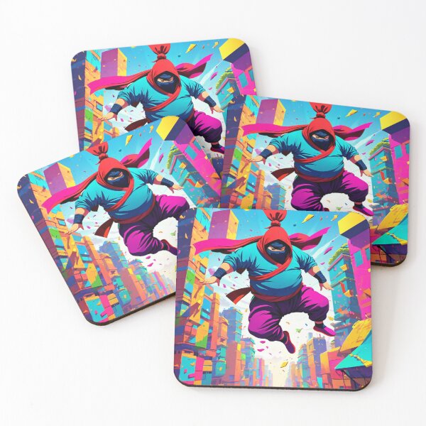 Item preview, Chubby Ninja Takes a Leap: Battle Begins designed and sold by MoonShroomPrint.
