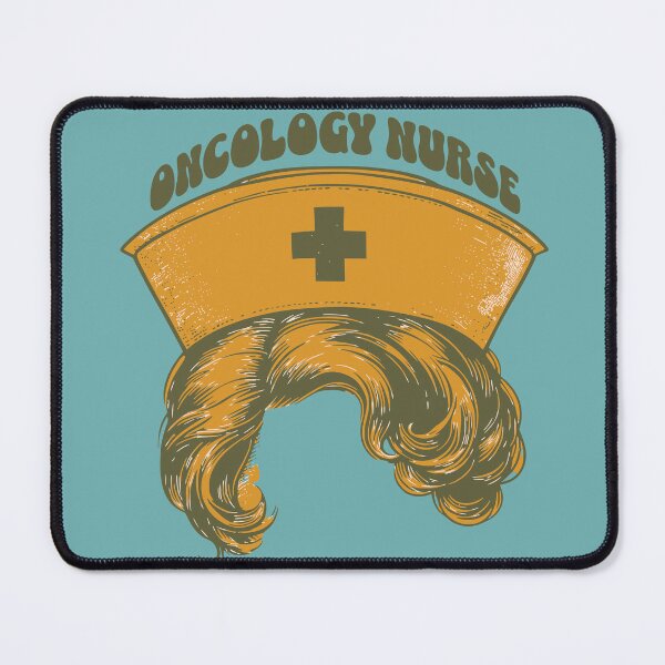 Item preview, Oncology Nurse Side Profile Retro Colors Vintage Aesthetic Nursing Appreciation Gift for her designed and sold by CORINNE W.