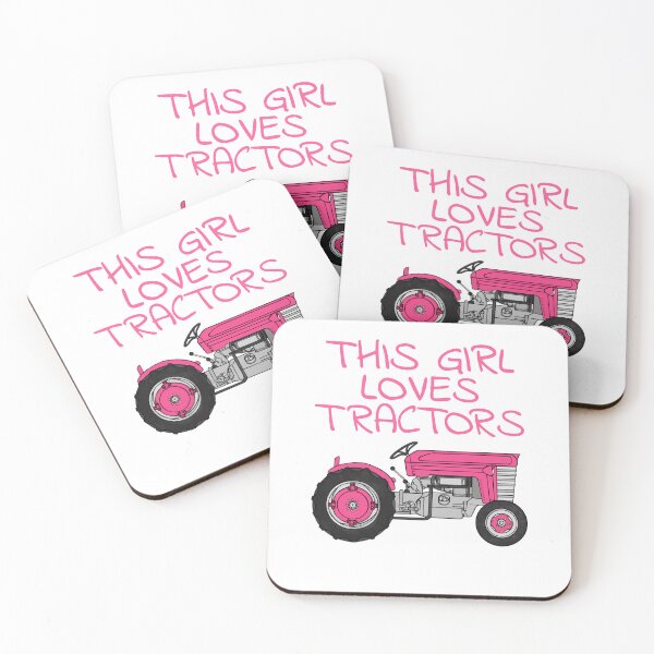 Item preview, Vintage Tractor, This Girl Loves Tractors, Female Farmer designed and sold by doodlerob.
