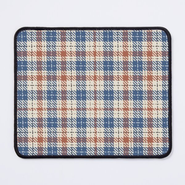 Item preview, Cozy Tartan Check Plaid - Blue and Brown designed and sold by Olena Kovalova Design.