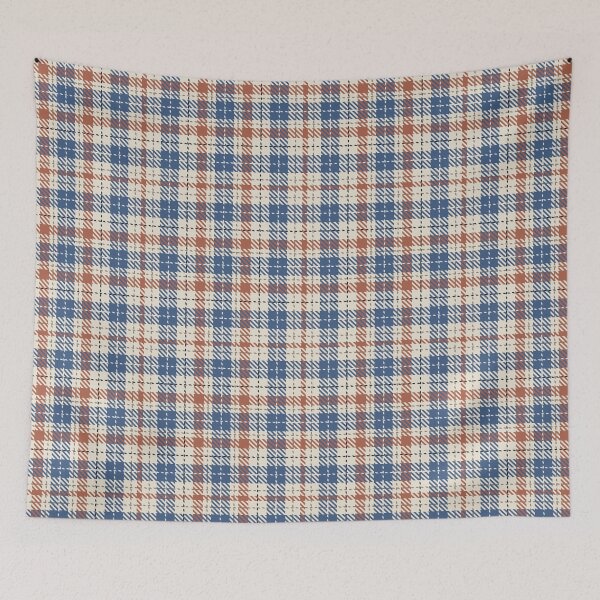 Item preview, Cozy Tartan Check Plaid - Blue and Brown designed and sold by Olena Kovalova Design.
