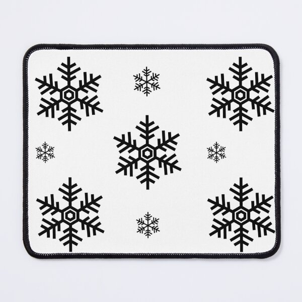 Item preview, black Snowflakes Patterns Decor Gift  designed and sold by WearYourMood.