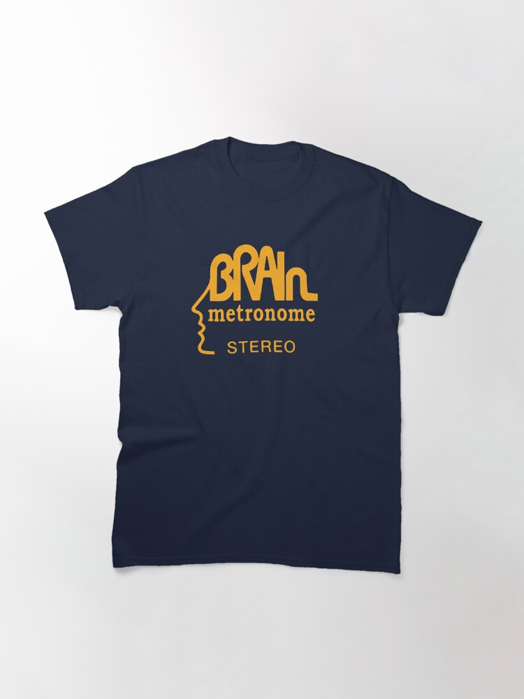 Thumbnail 3 of 7, Classic T-Shirt, Brain Records logo Krautrock orange designed and sold by mdmarkovic.