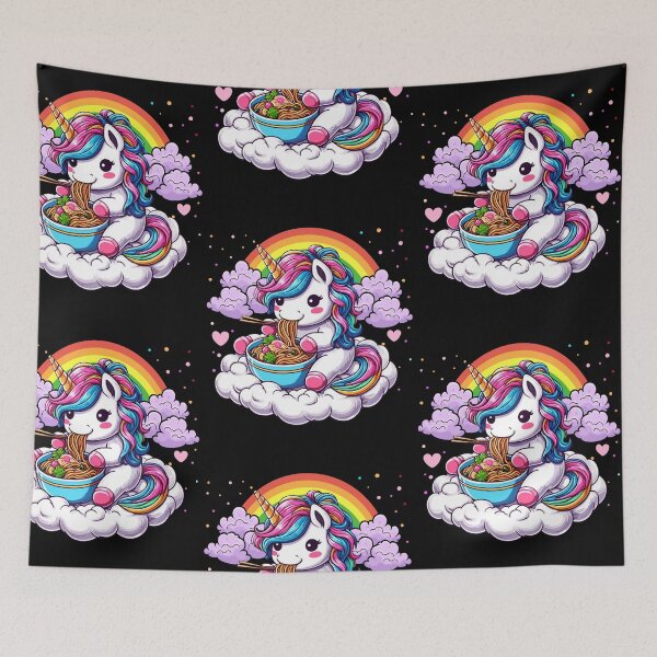 Item preview, Unicorn Eating Japanese Ramen Noodle Japanese Lovers designed and sold by Nzgiftsandmore.