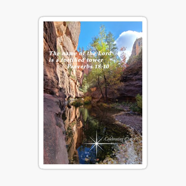 W. Fork Oak Creek Trail Sedona 5, From CelebratingChrist.com, ccnow.info Sticker