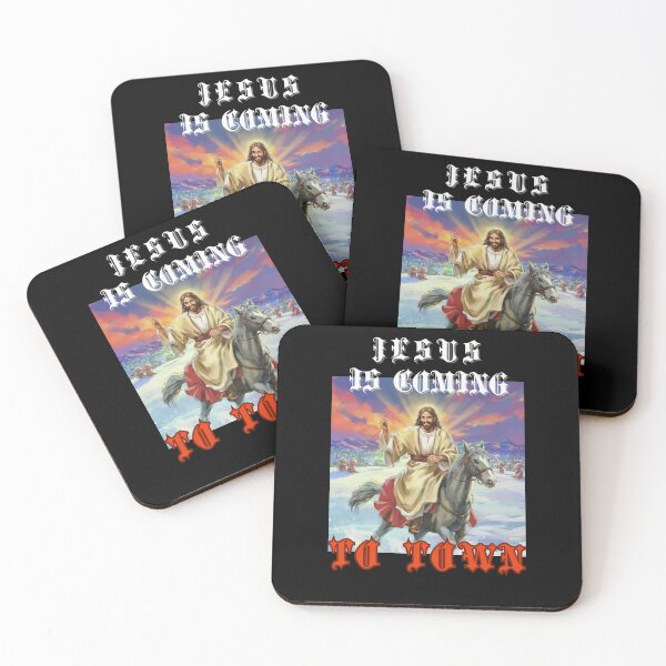 Item preview,  Jesus on horse coming to town christian funny happy gifts  designed and sold by thankful-loco.