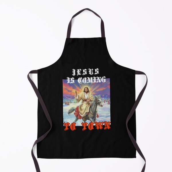 Item preview, Jesus on horse coming to town christian funny happy gifts designed and sold by thankful-loco.