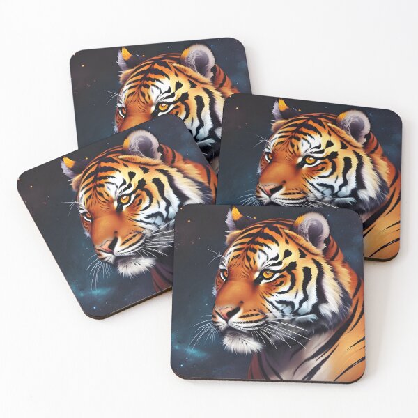 Item preview, Cosmic Space Tiger Portrait  designed and sold by Jessica McFall.