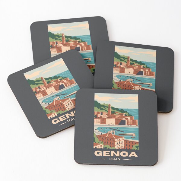 Item preview, A Vintage Travel Art of Genoa - Italy  designed and sold by GoodOldVintage.