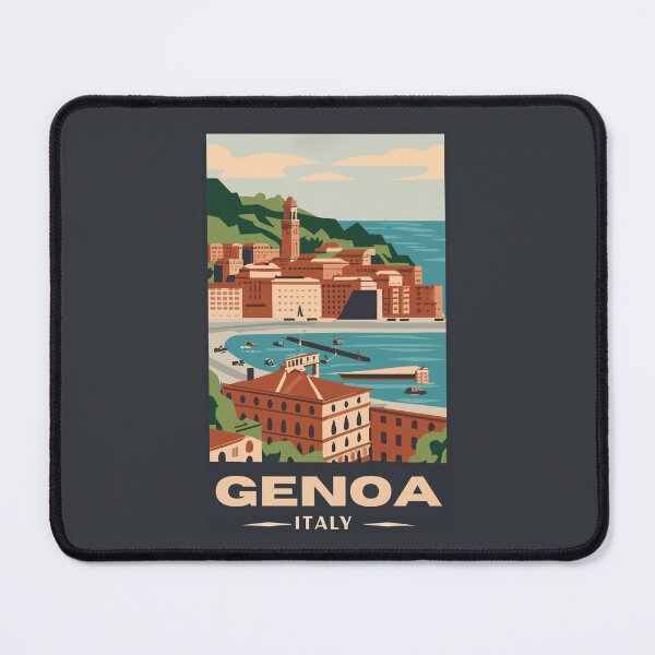 Item preview, A Vintage Travel Art of Genoa - Italy designed and sold by GoodOldVintage.