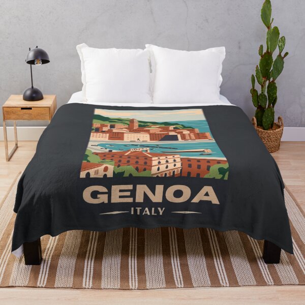 Item preview, A Vintage Travel Art of Genoa - Italy  designed and sold by GoodOldVintage.