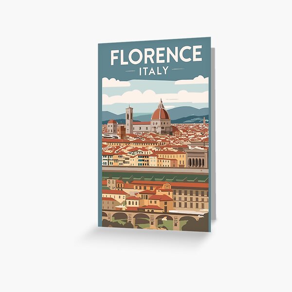 Item preview, A Vintage Travel Art of Florence - Italy  designed and sold by GoodOldVintage.