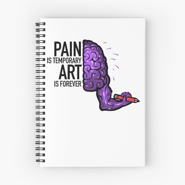 Item preview, Pain is temporary, Art is forever, purple designed and sold by EmyArt.