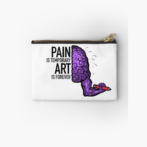 Item preview, Pain is temporary, Art is forever, purple designed and sold by EmyArt.