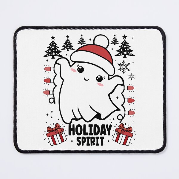Item preview, Holiday Spirit | Cute and Festive Christmas Ghost with Christmas Lights designed and sold by PearlMoonGrapes.