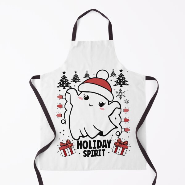 Item preview, Holiday Spirit | Cute and Festive Christmas Ghost with Christmas Lights designed and sold by PearlMoonGrapes.