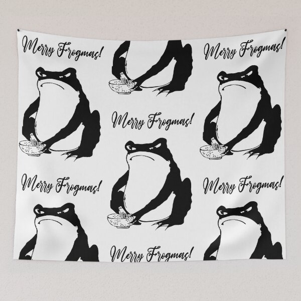 Item preview, Festive Melancholy: Matsumotos Unimpressed Frogmas Greetings designed and sold by EmeraldeaArt.