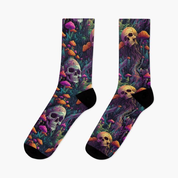 Item preview, Psychedelic Skulls & Magical Mushrooms designed and sold by KellerApparelCo.