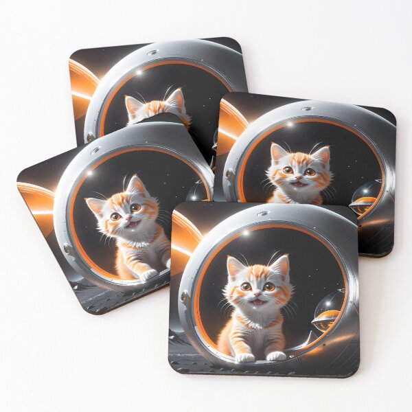 Item preview, Orange and White Space Kitty designed and sold by JoeZigns81.