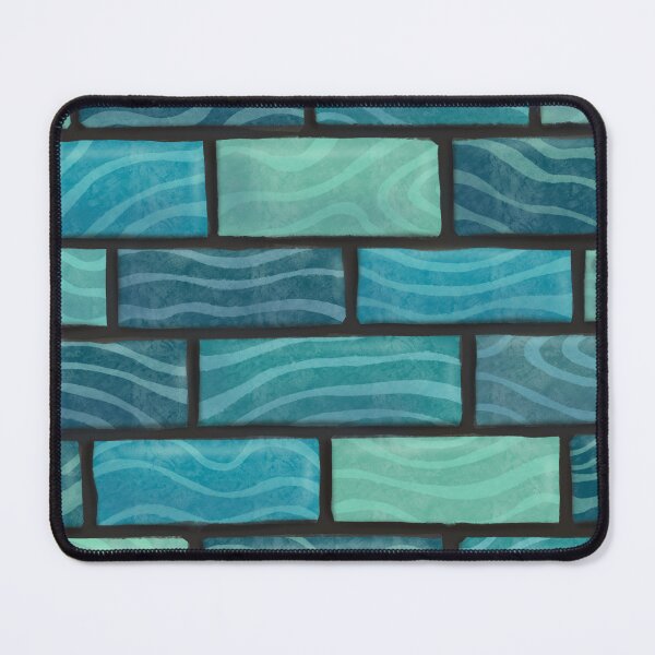 Item preview, Nautical Blue Rippled Brick Pattern designed and sold by kspence66.