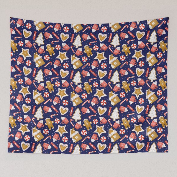Item preview, Yuletide Yumminess - DarkBlue designed and sold by JaselviiStudio.