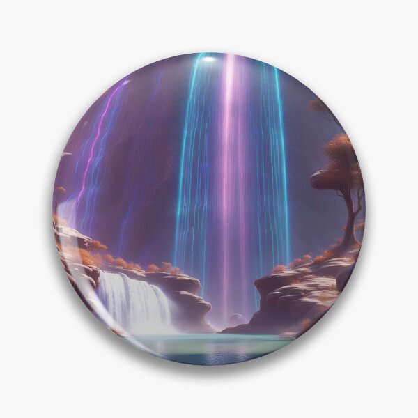 Item preview, Glowing Extraterrestrial Waterfall designed and sold by Roanemermaid.