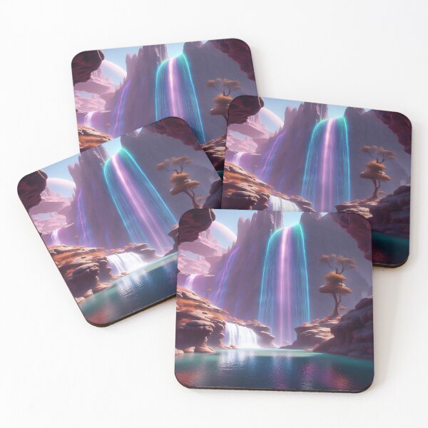 Item preview, Glowing Extraterrestrial Waterfall designed and sold by Roanemermaid.