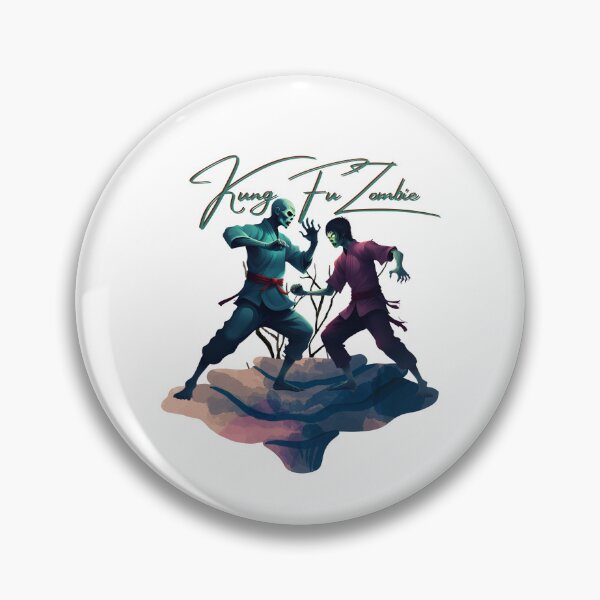 Item preview, Kung Fu Zombie with power Quote designed and sold by Modern-Tropical.