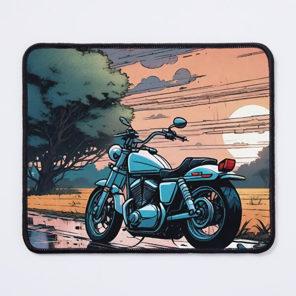 Item preview, Rainy Sunset Motorcycle designed and sold by Skyfactory1066.