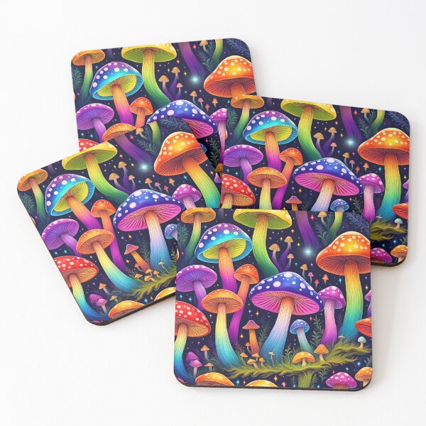Item preview, Trippy Mushroom Wallpaper  designed and sold by shortiiblazed.
