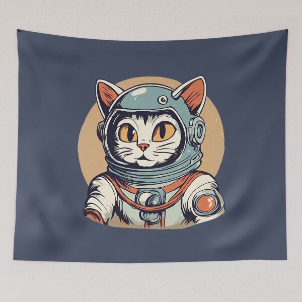 Item preview, Space Cadet Kitty designed and sold by cozyvintage.