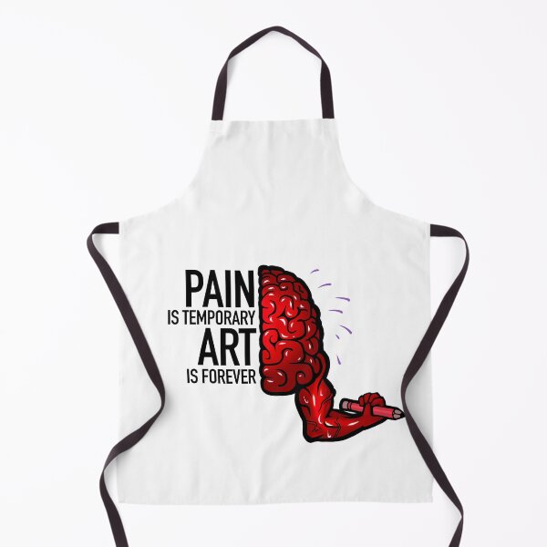 Item preview, Pain is temporary, art is forever, red designed and sold by EmyArt.