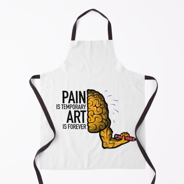Item preview, Pain is temporary, Art is forever, yellow designed and sold by EmyArt.