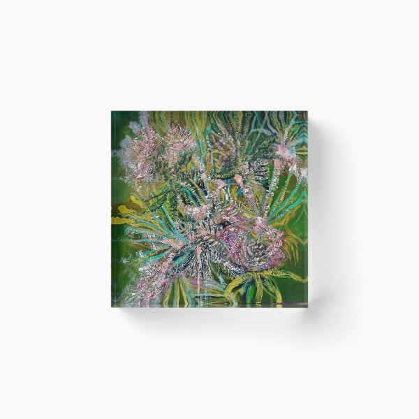 Item preview, "Pink Afternoon" impasto/thick painting designed and sold by Michelle Gratwick Creates.