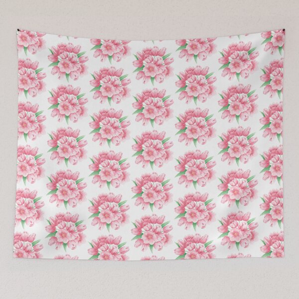 Item preview, Pink pastel flowers designed and sold by Miss-Roberts.