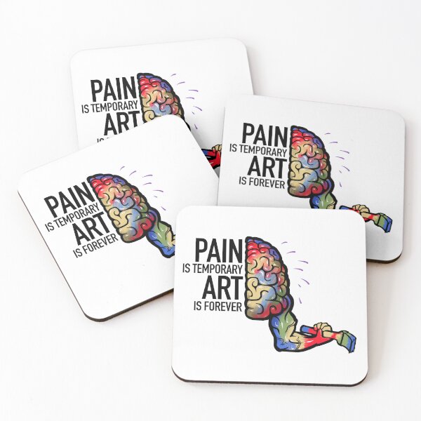 Item preview,  Pain is temporary, art is forever, color noob designed and sold by EmyArt.