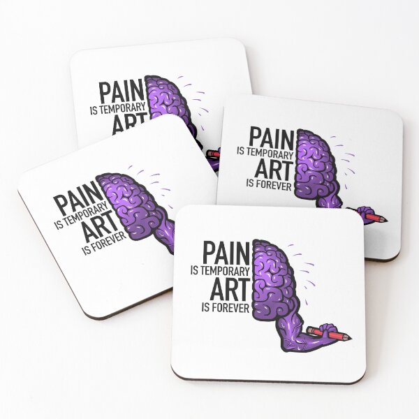 Item preview, Pain is temporary, Art is forever, purple designed and sold by EmyArt.