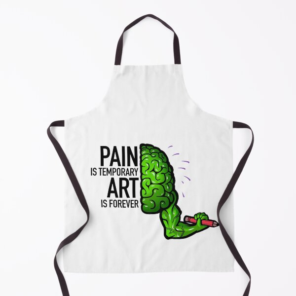 Item preview, Pain is temporary, art is forever, green designed and sold by EmyArt.