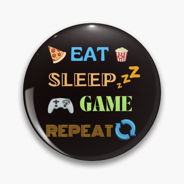 Item preview, Eat, sleep, game, repeat. Cool player t-shirt. designed and sold by Studio-wzory.