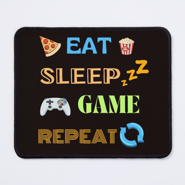 Item preview, Eat, sleep, game, repeat. Cool player t-shirt. designed and sold by Studio-wzory.