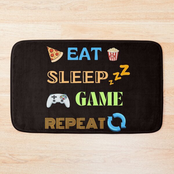 Item preview, Eat, sleep, game, repeat. Cool player t-shirt. designed and sold by Studio-wzory.