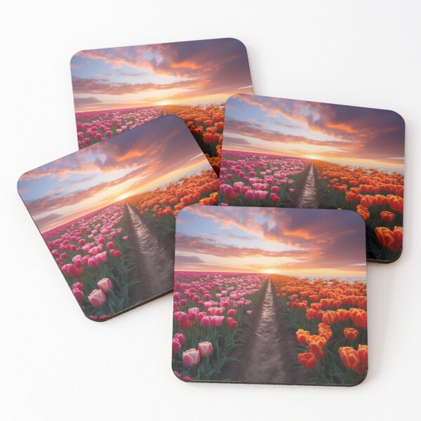 Item preview, Tulip Field at Sunset designed and sold by Hartbecke.