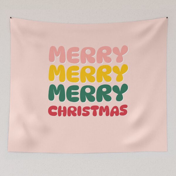 Item preview, Merry Christmas | Groovy Merry Christmas | Colorful Merry Christmas designed and sold by Jollys-ArtShop.