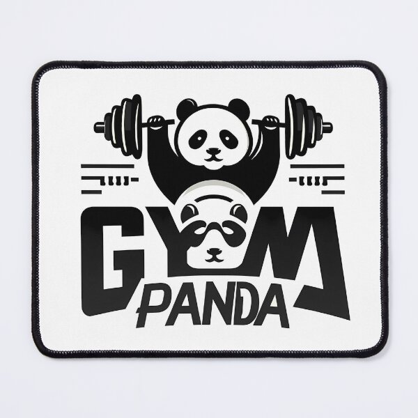 Item preview, Cute Panda Lifting Barbell logo designed and sold by ArsiStrenght.