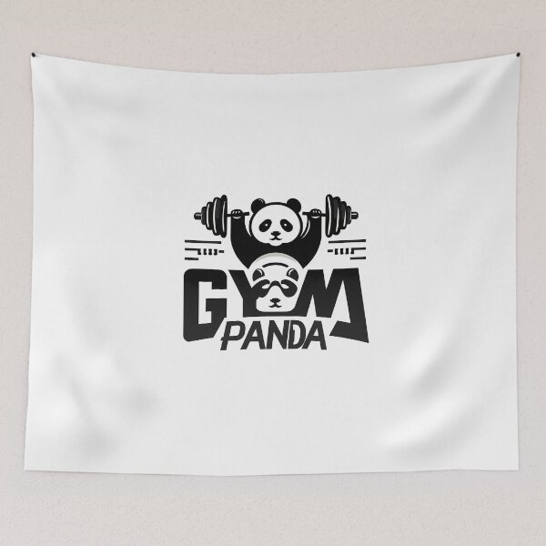 Item preview, Cute Panda Lifting Barbell logo designed and sold by ArsiStrenght.