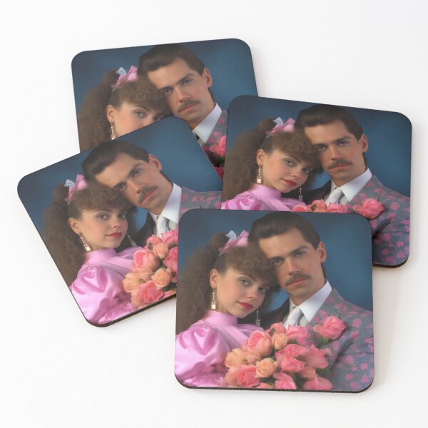 Item preview, Cheesy 80s couple - greeting card  |  Valentines, Anniversary, Romance, Love designed and sold by OddCorro.