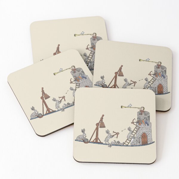 Item preview, Medieval Rabbits Castle Siege designed and sold by MargiKnights.