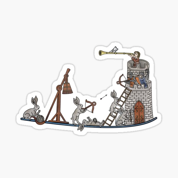 Item preview, Medieval Rabbits Castle Siege designed and sold by MargiKnights.