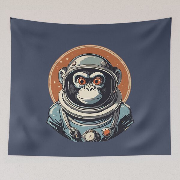 Item preview, Space Cadet Chimp designed and sold by cozyvintage.