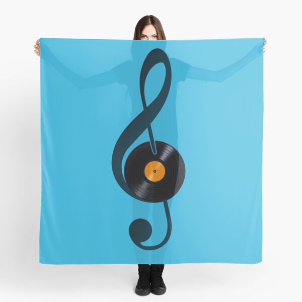 Treble Clef Vynil Scarf
